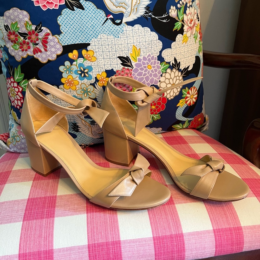 Alexandre Birman size 39 nude block heel clarita